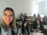 Alunos do terceirão aprendendo as estratégias argumentativas para desenvolver um texto nota 1000!