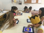 Turma da Tia Livinha no Tecno Move trabalhando os números 