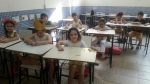 Trabalhando os meios de transporte em Inglês com os alunos do Jardim II verde.