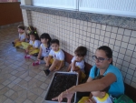 Bolo de cenoura no Maternal